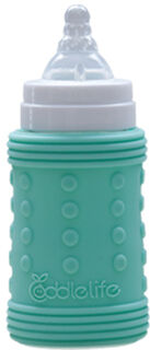 Coddlelife Ultra Cushioning Silicone Bottle Wrap - Blue Green 240ml/8oz