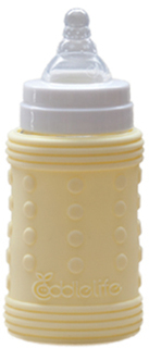 Coddlelife Ultra Cushioning Silicone Bottle Wrap - Yellow - 150ml/5oz