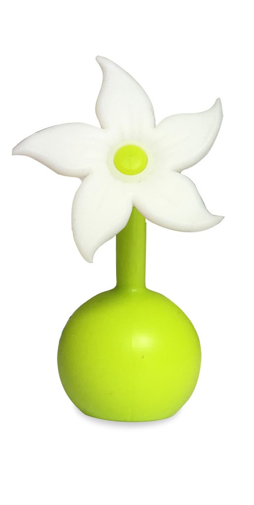 Haakaa Silicone Breast Pump Flower Stopper - White