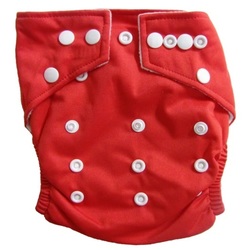 Hippybottomus Stay Dry Bamboo Cloth Nappy - Red